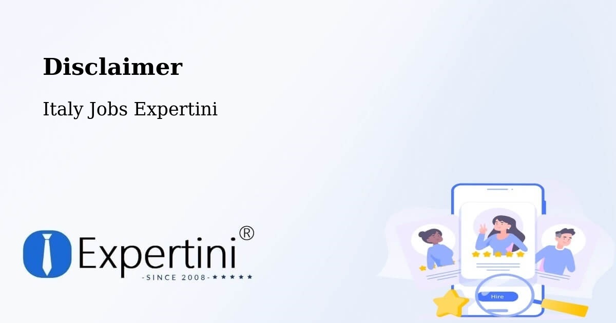 Disclaimer – Borso Del Grappa - Italy Jobs Expertini